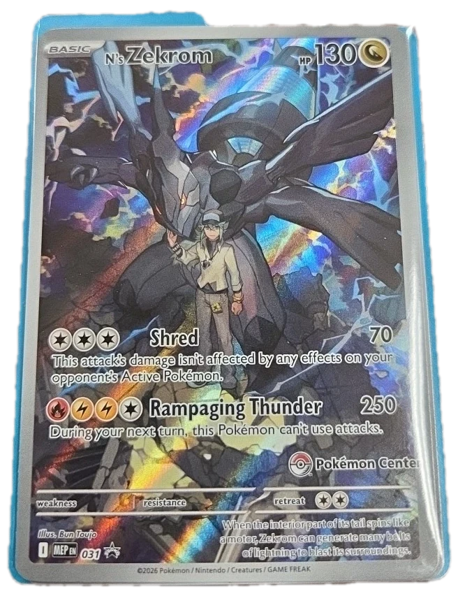 Pokemon Center Promo Ns Zekrom Promo Sealed Promo Card