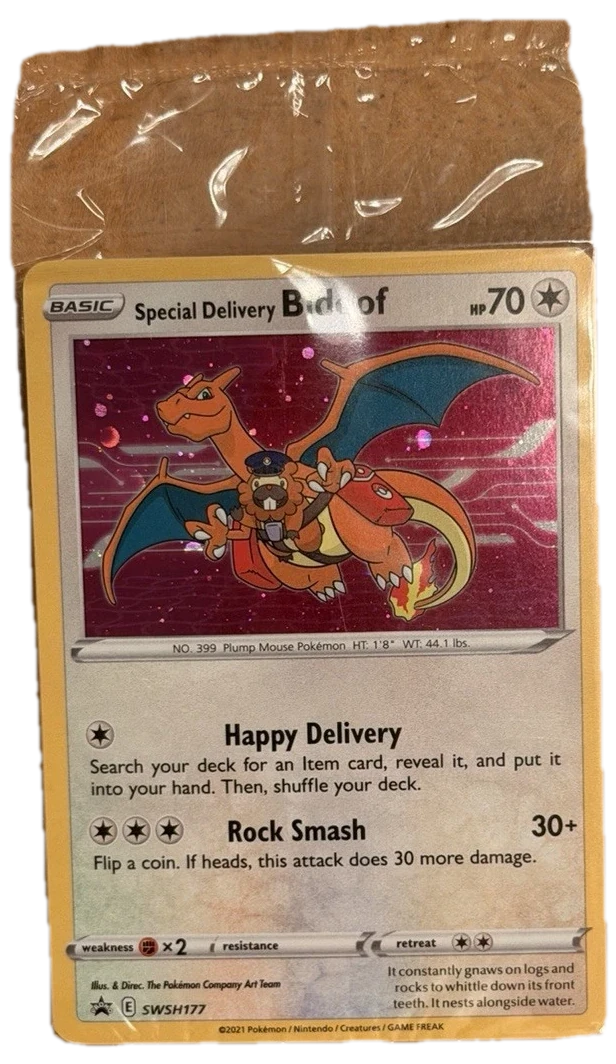 Sword & Shield Special Delivery Bidoof Swsh177 Sealed Promo Card
