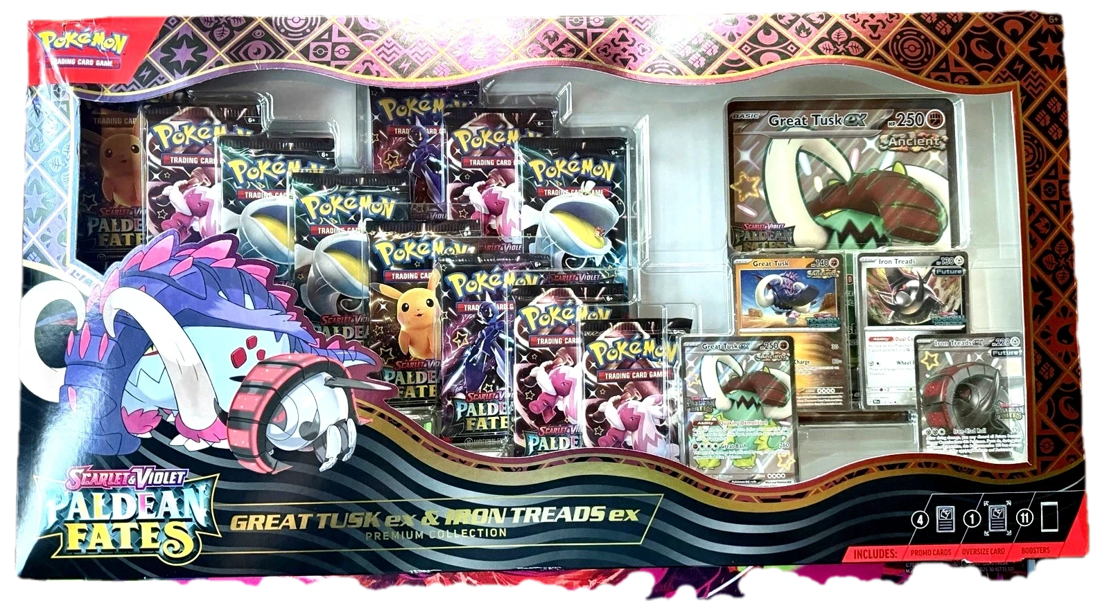 Paldean Fates Great Tusk & Iron Treads Premium Collection Collection Box