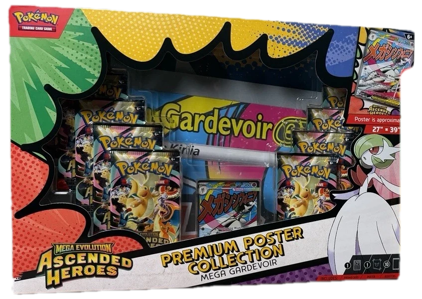 Ascended Heroes Mega Gardevoir Premium Poster Collection & Mega Meganium Box Collection Box