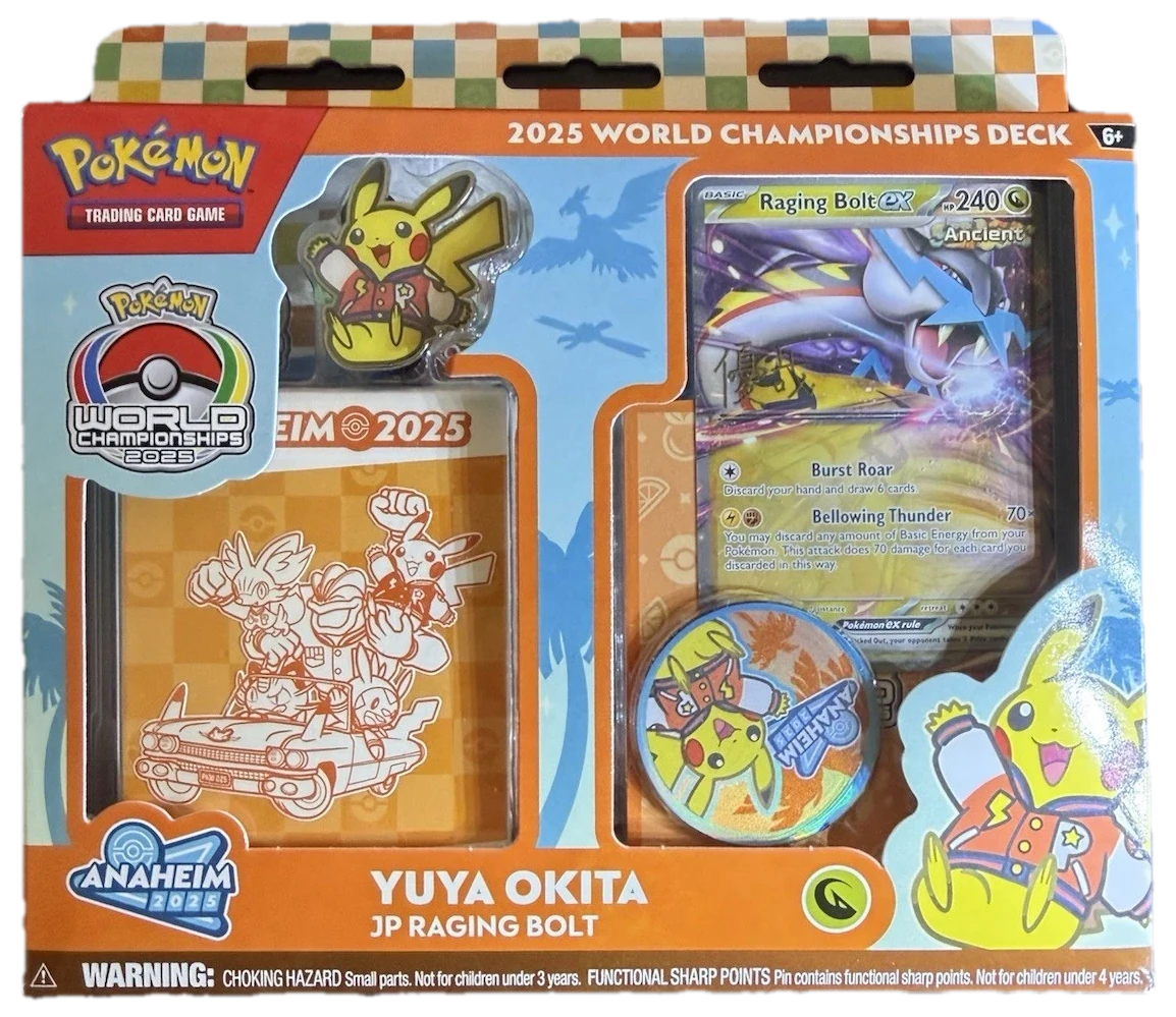 2025 World Championships Deck Yuya Okita Raging Bolt Collection Box
