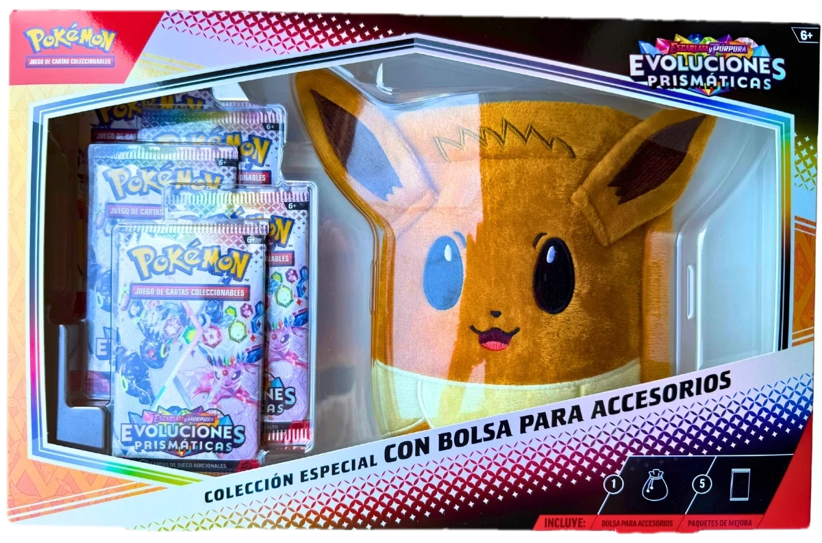 Prismatic Evolutions Colección Especial Con Bolsa Para Accesorios Collection Box