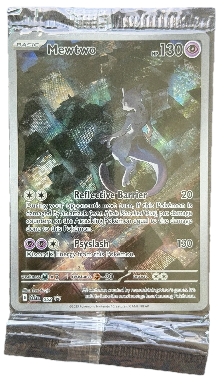 Promos Mewtwo Svp 052 Svp52 Sealed Promo Card