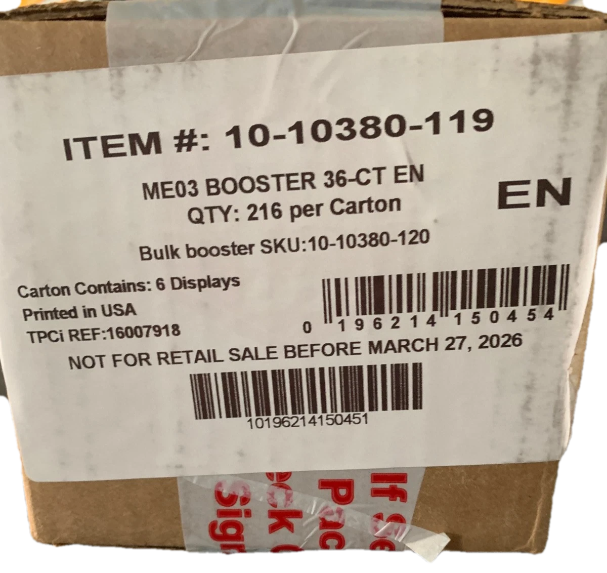 Mega Evolutions Booster Box