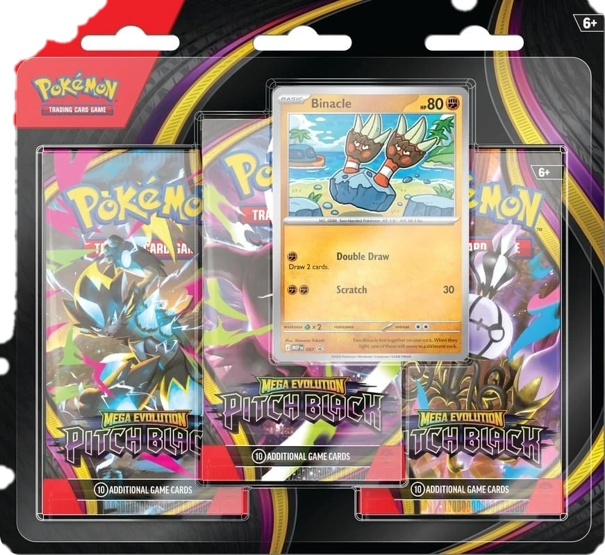 Pitch Black 3 Pack Blister Multipack