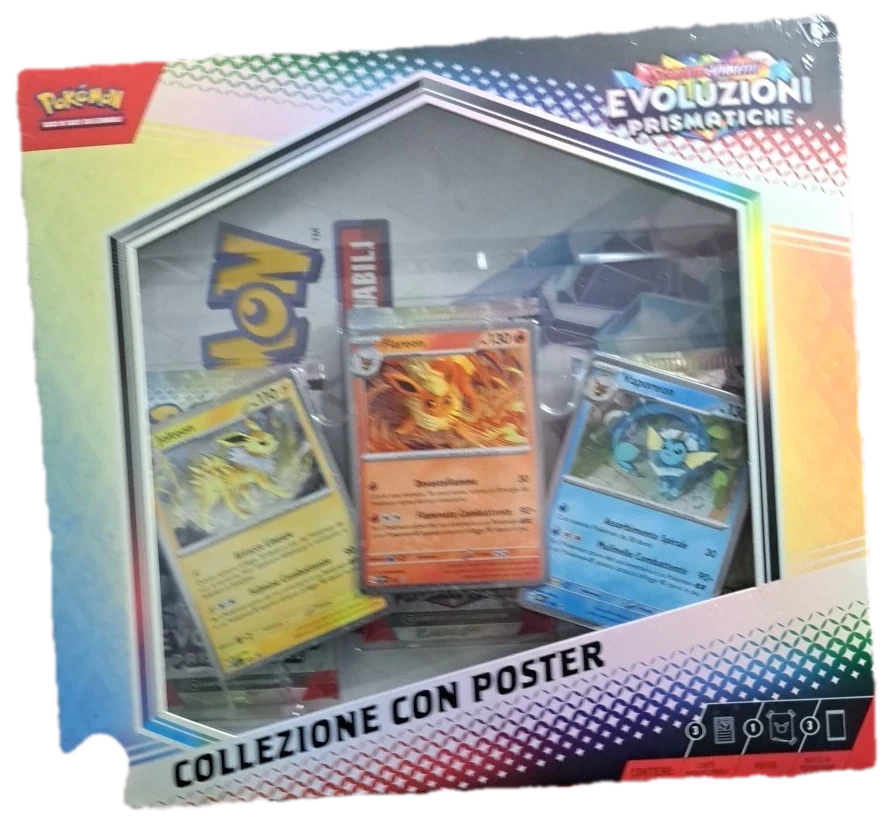 Prismatic Evolutions Collezione Con Poster Collection Box