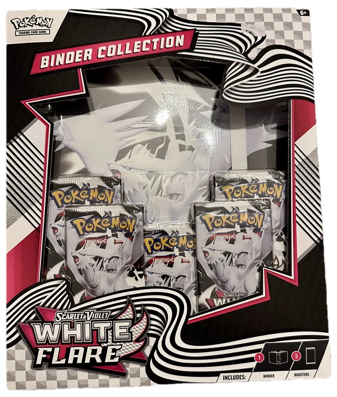 White Flare Binder Collection Collection Box