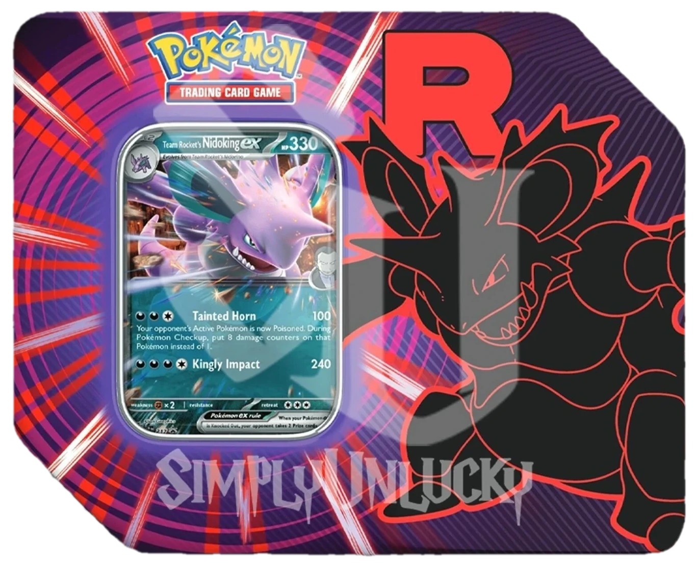 Destined Rivals Team Rocket Tin Team Rockets Nidoking Tin