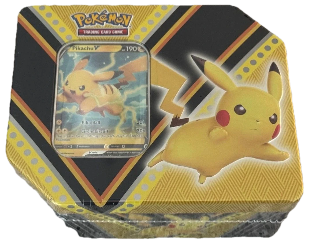 Pikachu V Powers Tin Tin