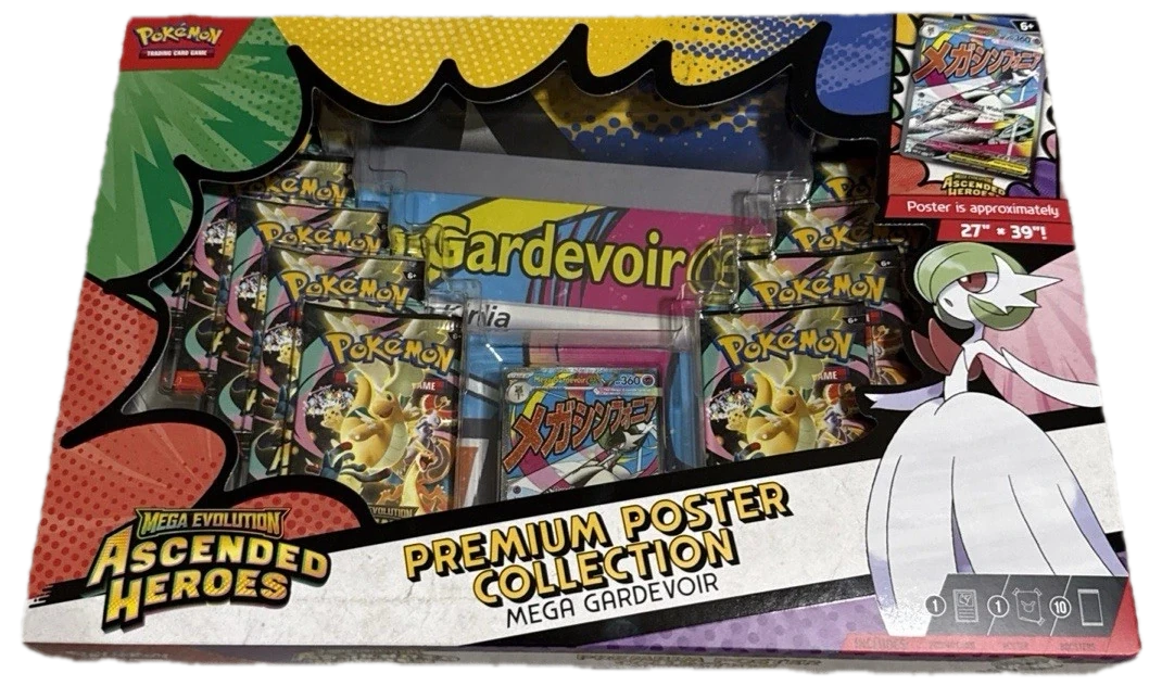 Mega Evolution Ascended Heroes Premium Poster Collection Mega Gardevoir Collection Box