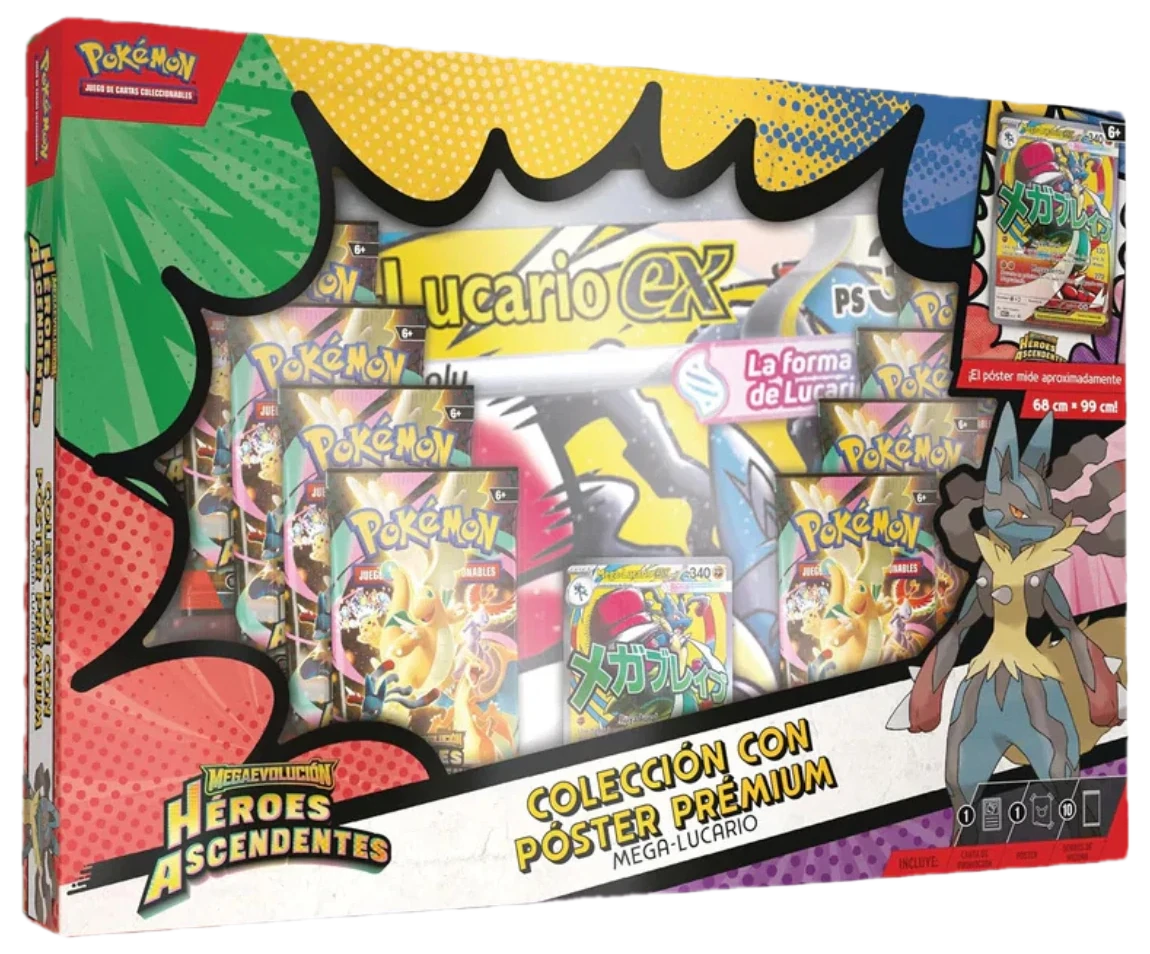 Ascended Heroes Mega Lucario Premium Poster Collection Collection Box
