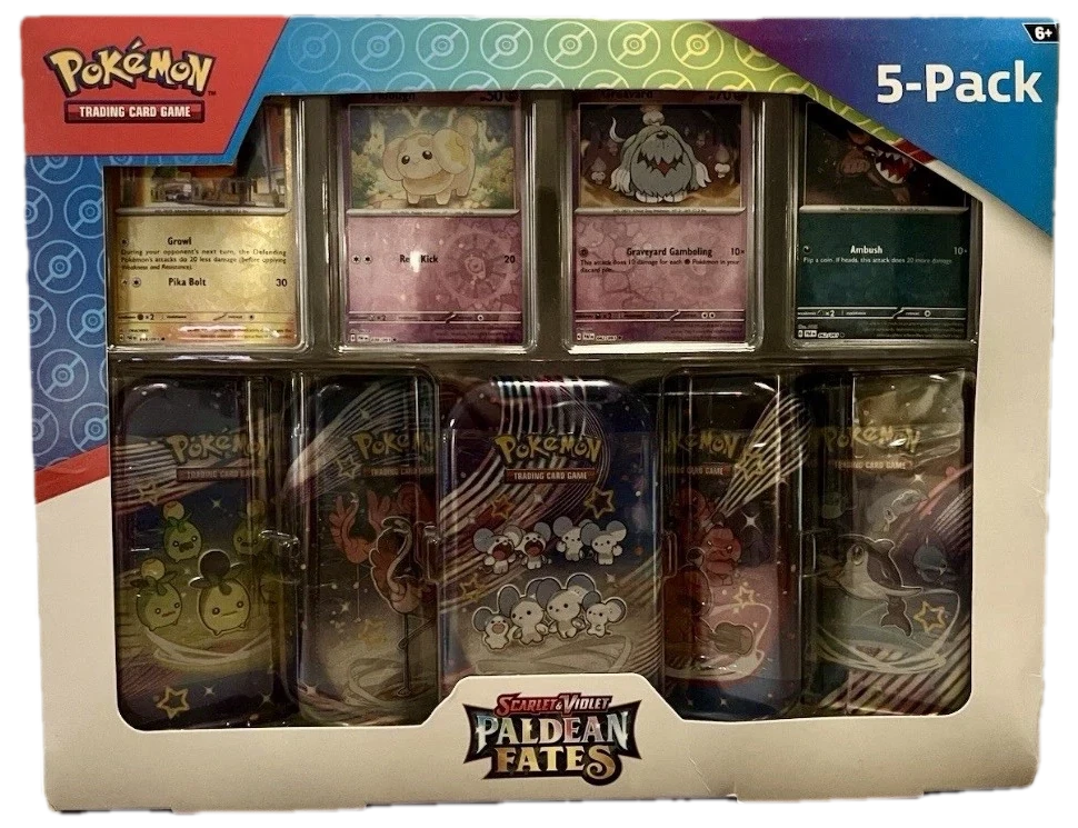 Paldean Fates Mini Tin Collection Collection Box