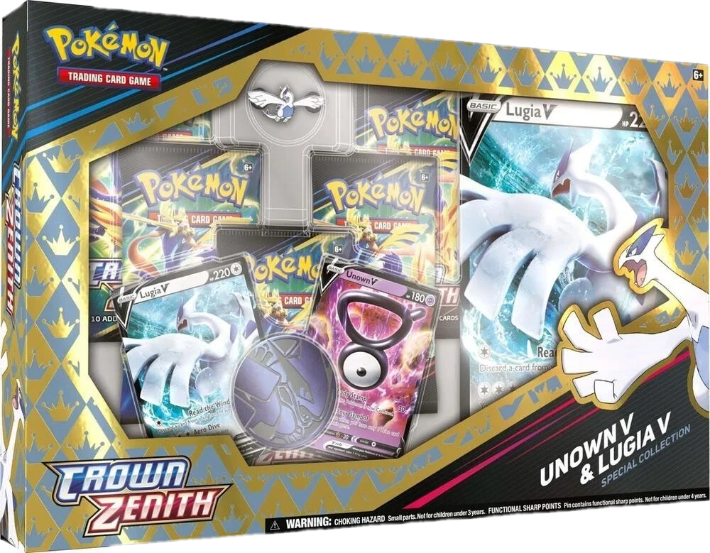 Crown Zenith Unown V & Lugia V Special Collection Collection Box
