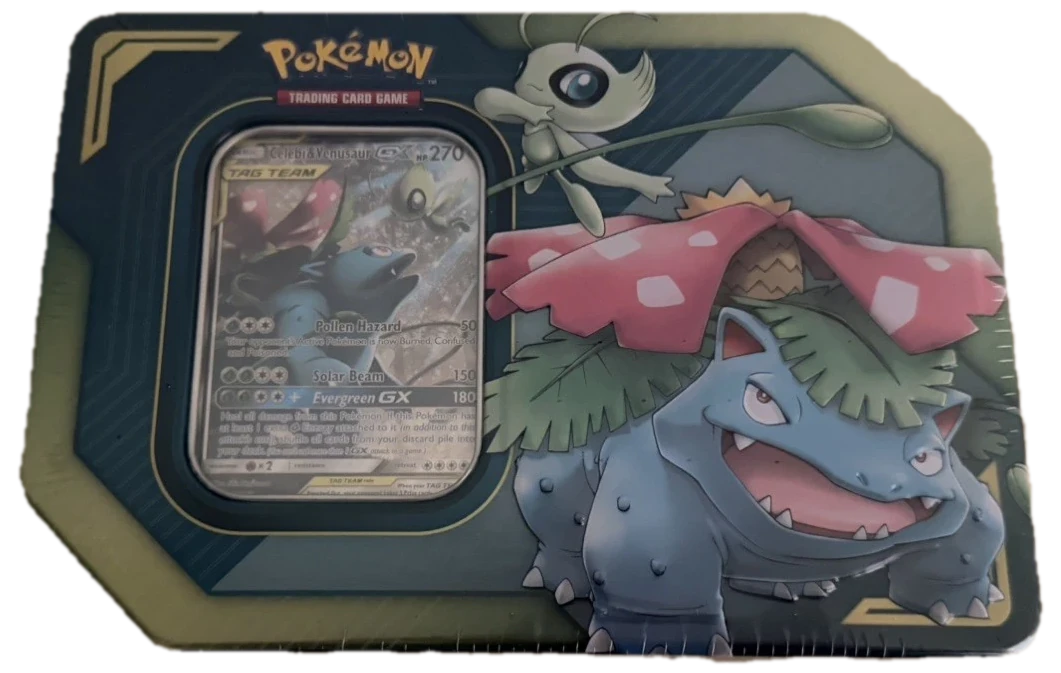 Team Up Celebi & Venusaur Tag Team Tin Tin