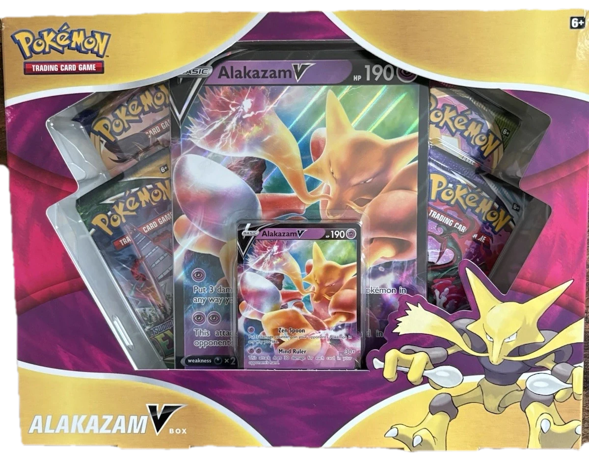 Evolving Skies Alakazam V Box Collection Box