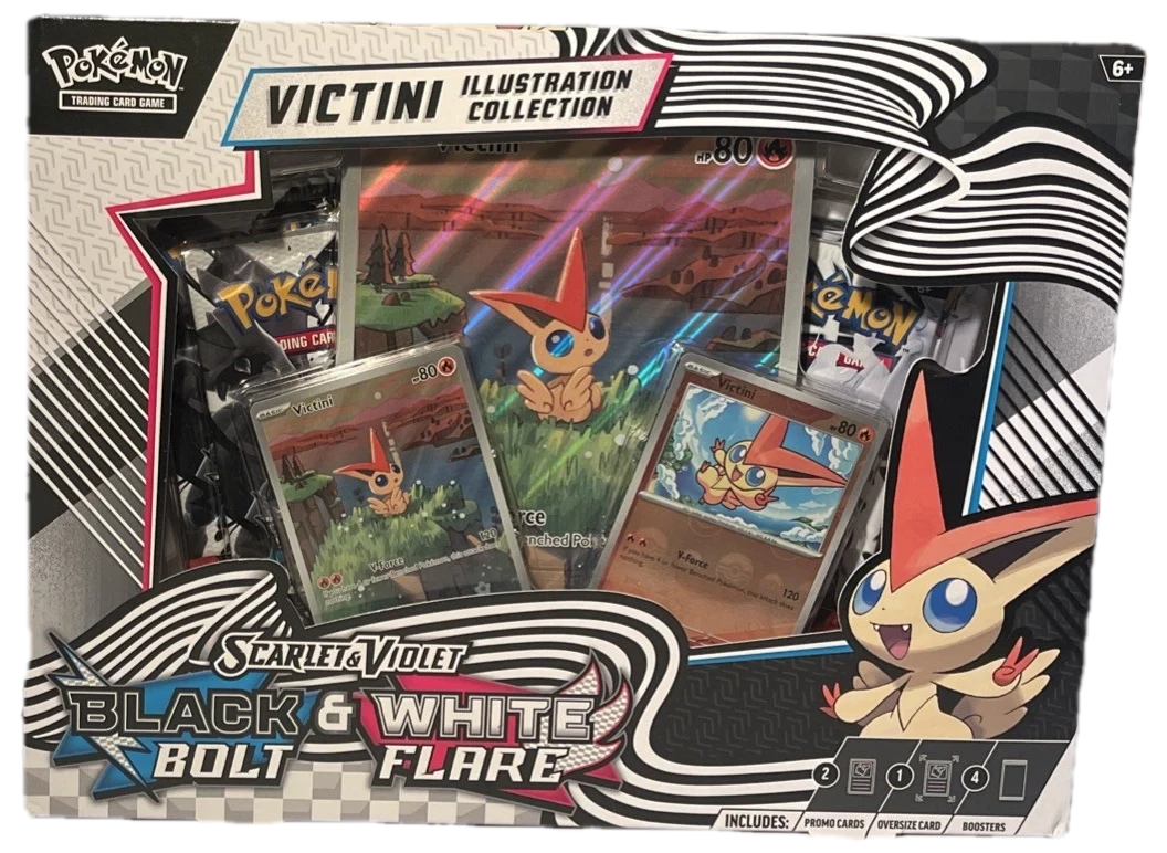 Black Bolt & White Flare Victini Illustration Collection Collection Box