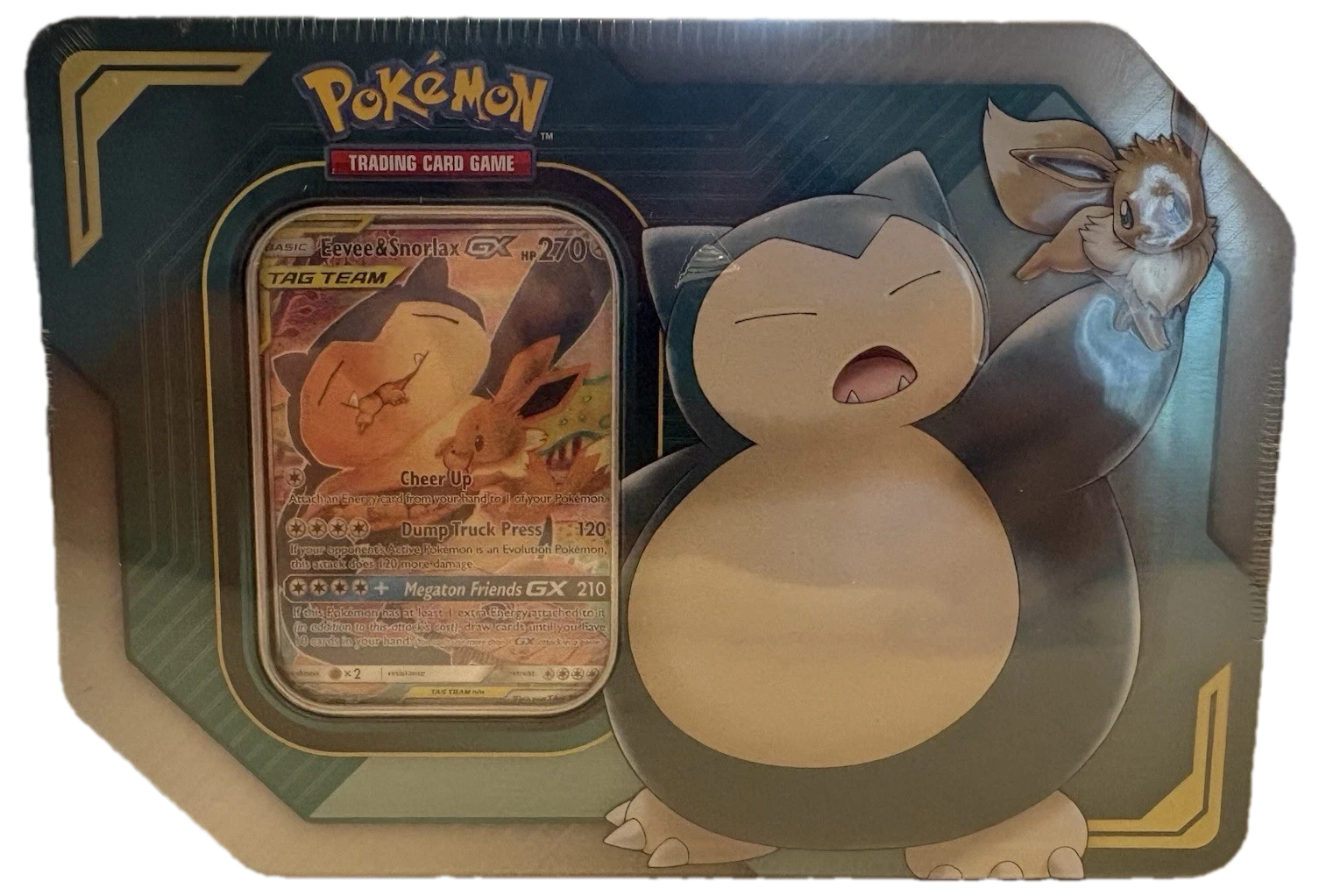 Team Up Eevee & Snorlax Tag Team Tin Tin