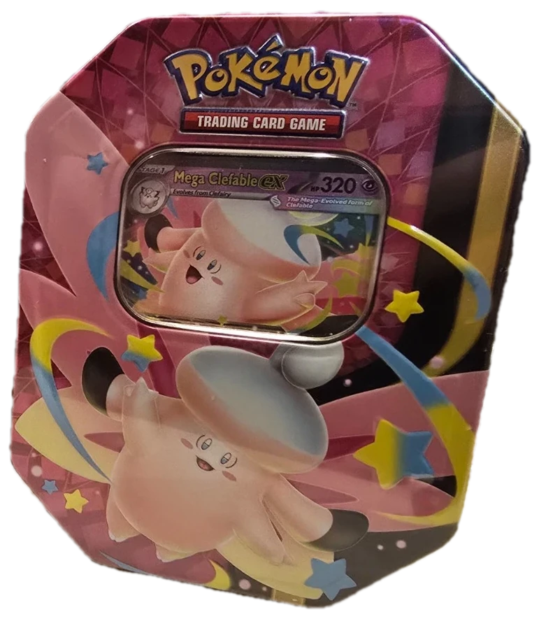Mega Gengar And Mega Clefable Tin Set Tin