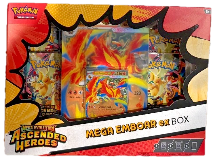 Ascended Heroes First Partner Deluxe Pin Collection And Mega Emboar Box Collection Box