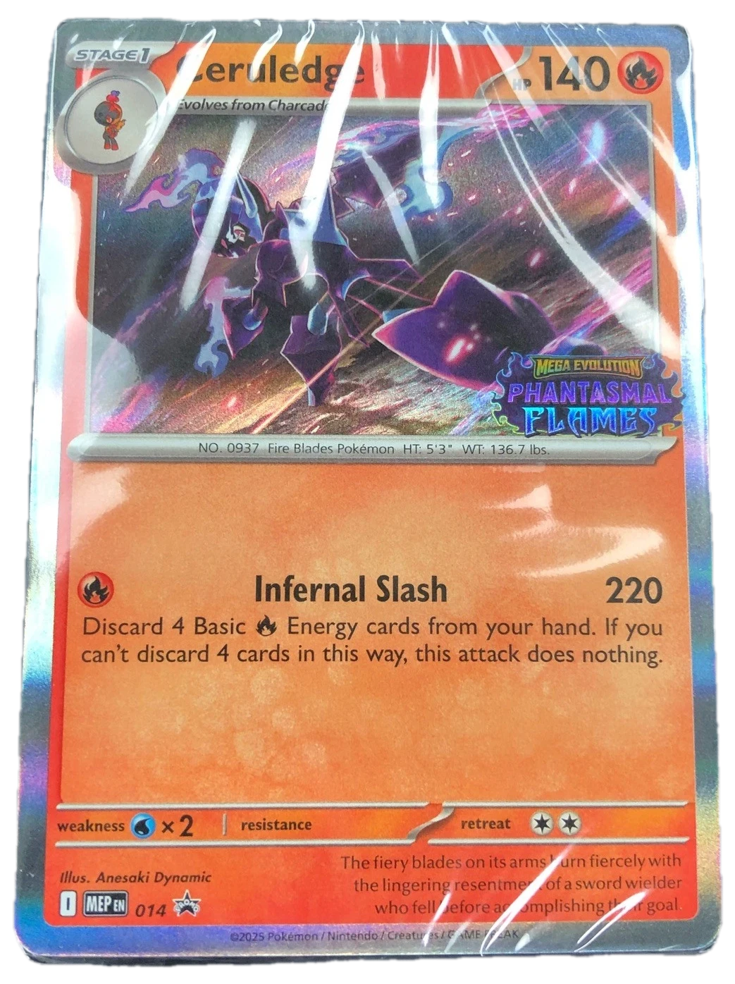 Ceruledge Promo Card Sealed Promo Card