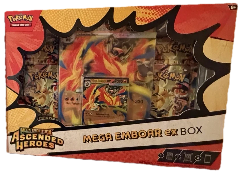 Ascended Heroes Deluxe Pin Collection & Mega Emboar Box Collection Box
