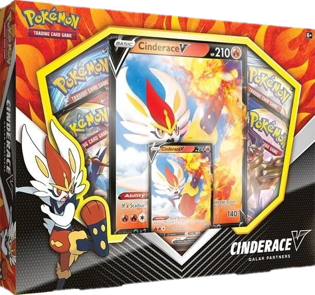 Base Set Cinderace V Galar Partners Box Collection Box