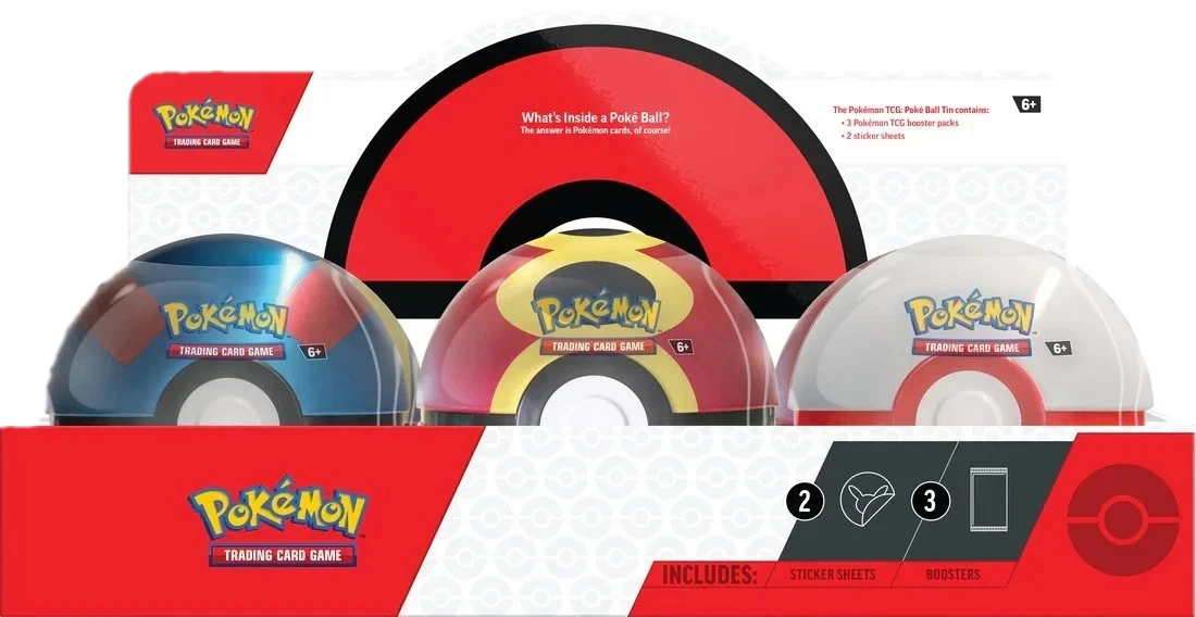 Poke Ball Tin Display Booster Box