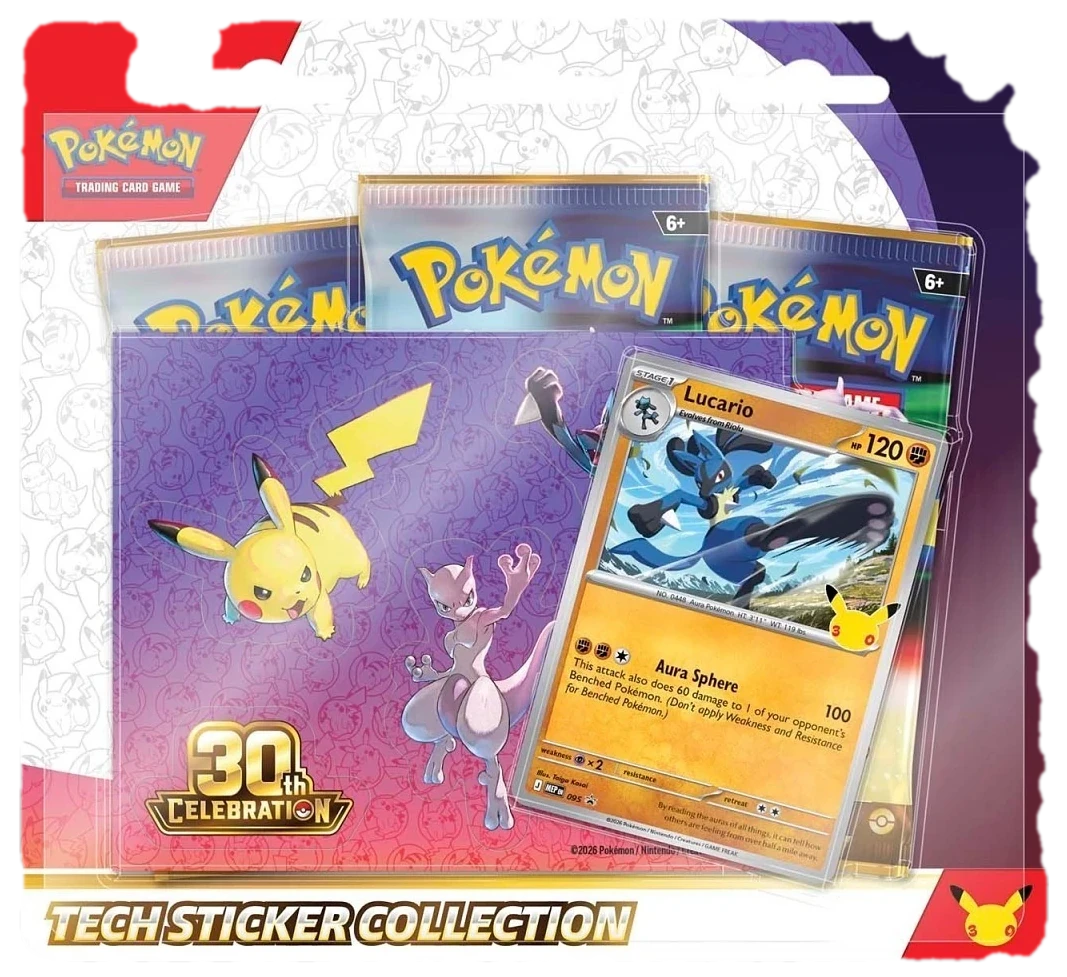 30th Celebration Tech Sticker Blister Multipack