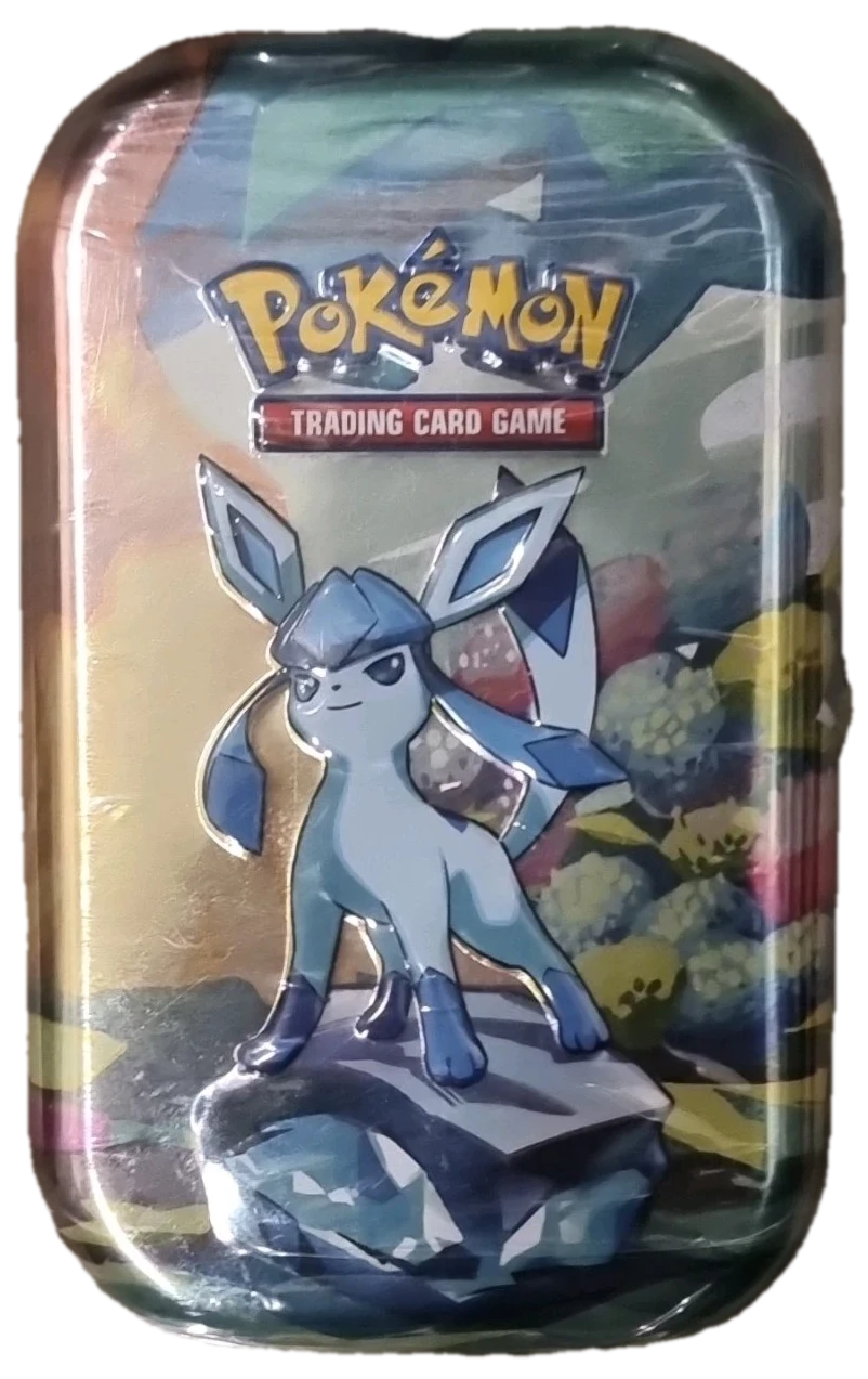 Prismatic Evolutions Glaceon Mini Tin Tin