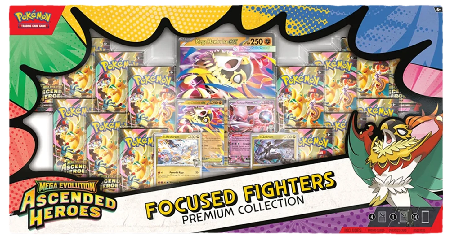 Mega Evolution Ascended Heroes Focused Fighters Premium Collection Collection Box