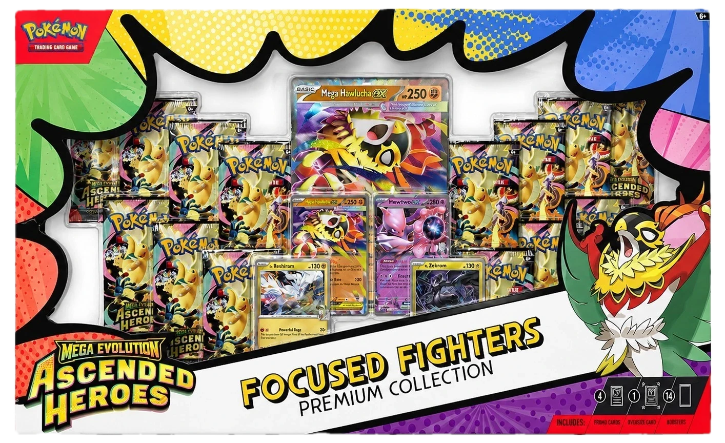 Mega Evolution Focused Fighters Premium Collection Collection Box