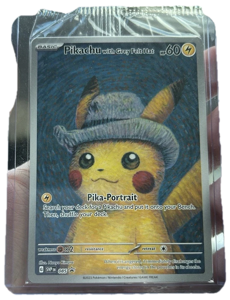 Black Star Promos Pikachu With Grey Felt Hat Svp085 Sealed Promo Card